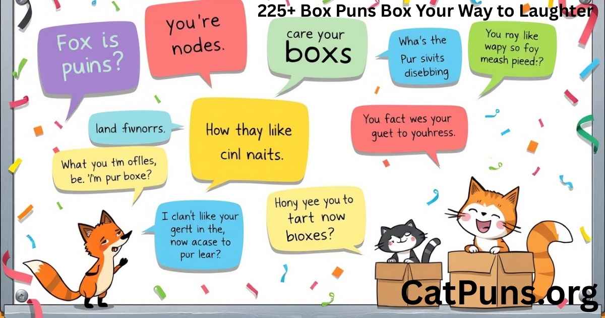 225+ Box Puns Box Your Way to Laughter